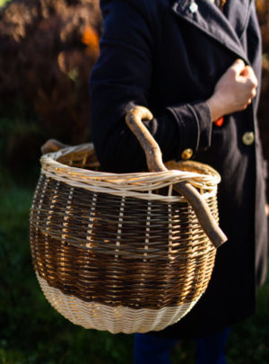 Panier boule anse brute